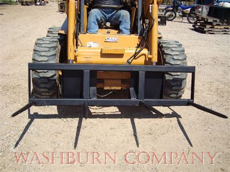 skid steer bale attachment|used skid steer hay spear.